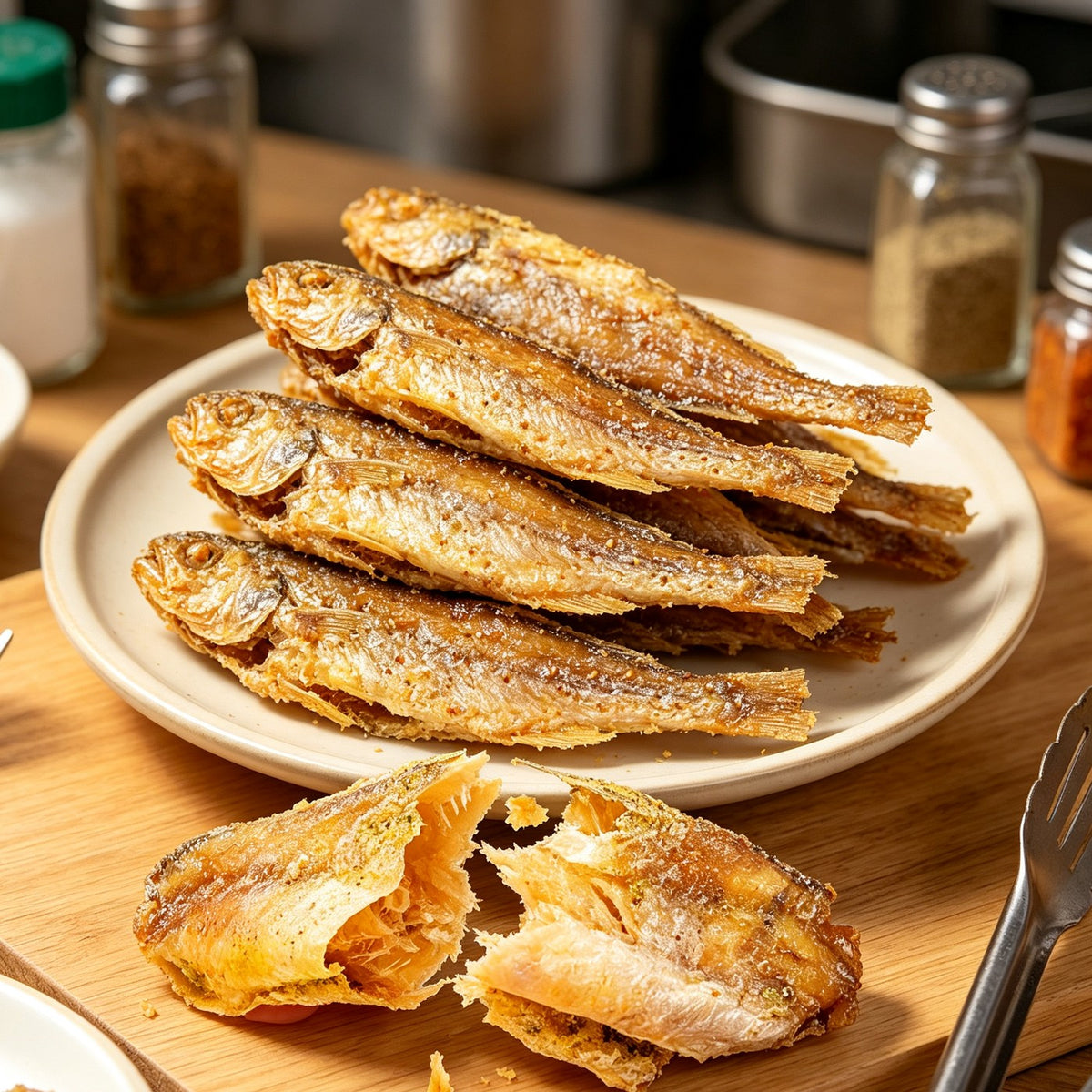 Golden Pan-Fried Yellow Croaker, Whole