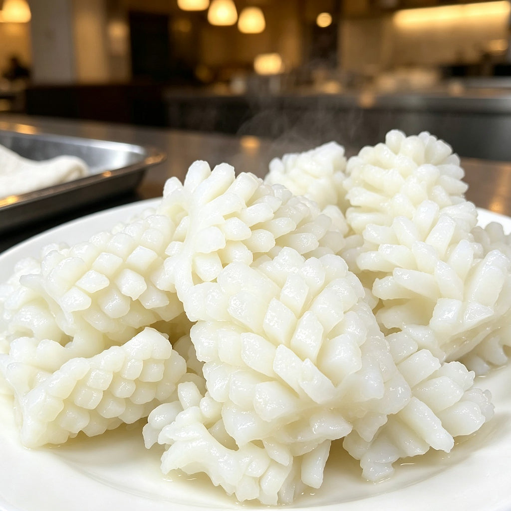 Fresh Squid Blossoms, Ready to Cook