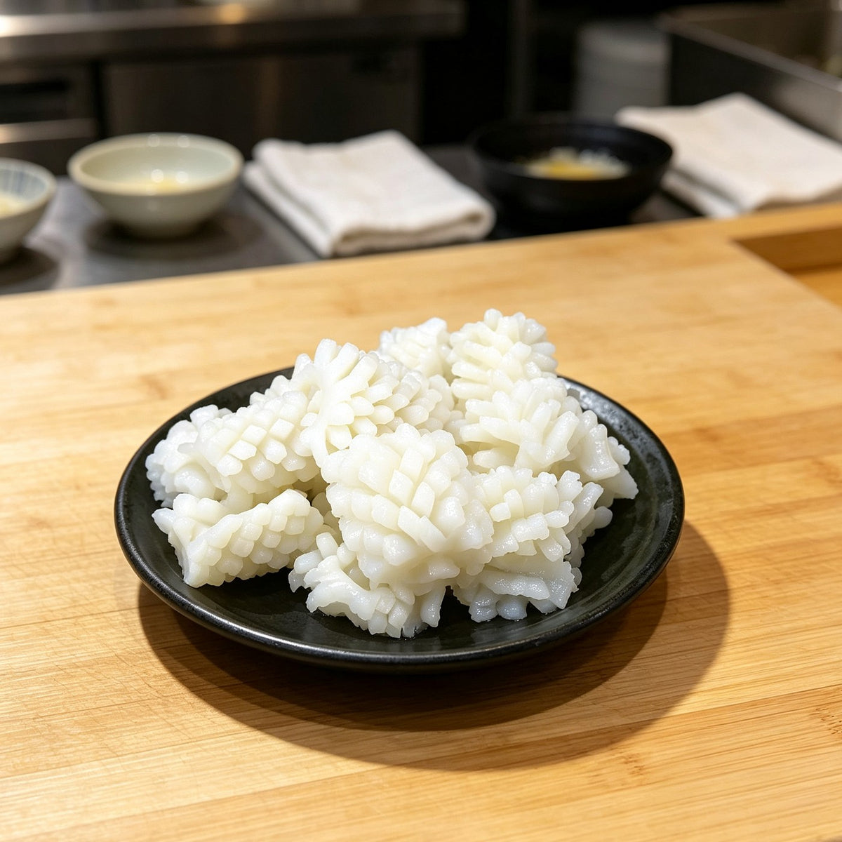 Fresh Squid Blossoms, Ready to Cook