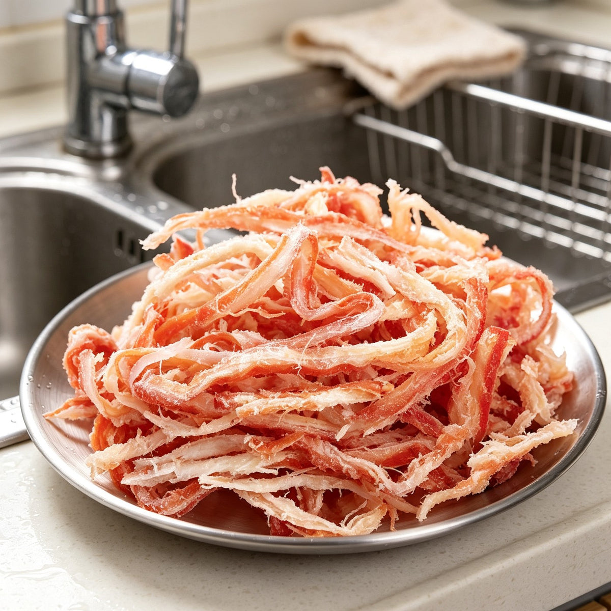 Fresh Squid Strips, Tender & Versatile